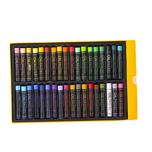 Water-soluble oil pastels multi-color set for children, 36 colors, non-toxic and safe, with vibrant colors and oil pastel sticks