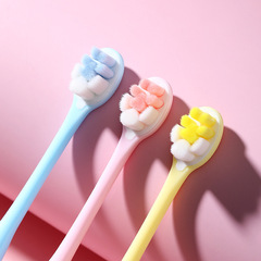 RAOYI New Adult Cat Paw Soft Hair Toothbrush Single Pack Household Cute Cat Paw Toothbrush Factory Wholesale