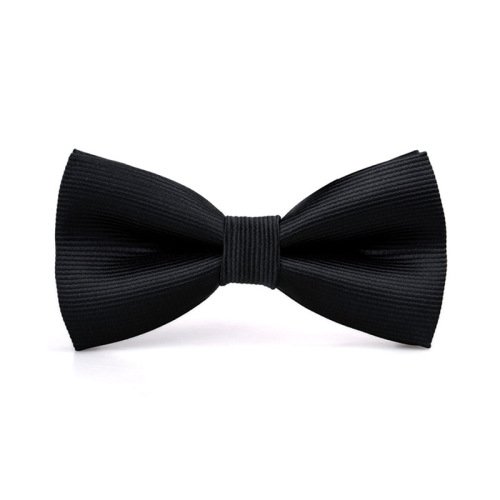 Men's formal bow tie Korean style trendy double-layer upper and lower piece bow tie groom's wedding polyester bow tie bow tie for men