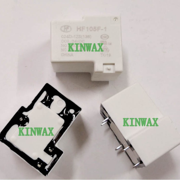 HF105F-1/024A6-1ZTF 继电器一组转换5脚30A240VAC线圈电压