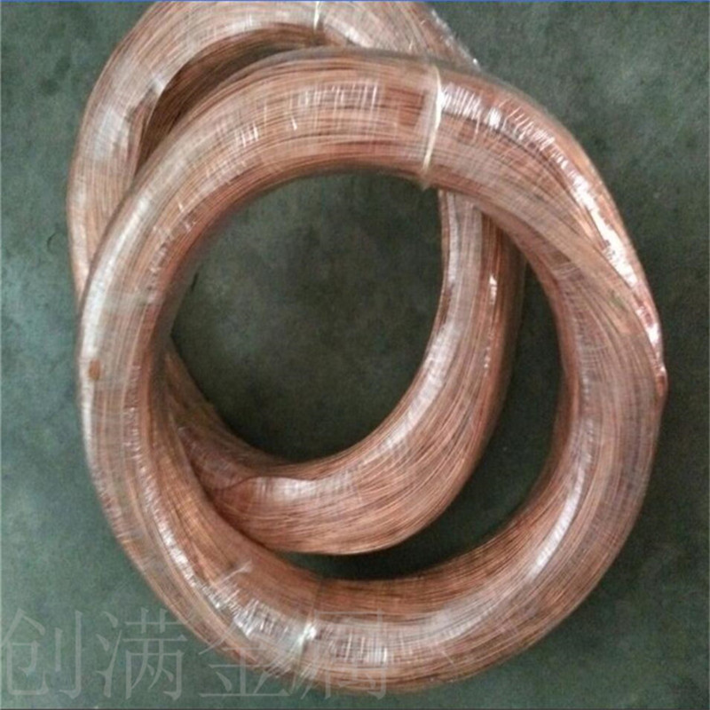 T2紫铜线高纯冷镦C1100红铜线直径0.8~6.0mm扎装定尺定长调直切断