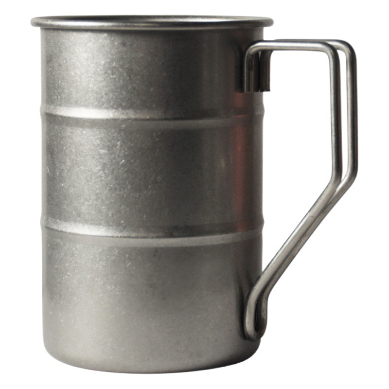 304 taza de acero inoxidable al aire libre creativo taza de camping Morandi color conveniente taza de agua barbacoa camping taza de comedor