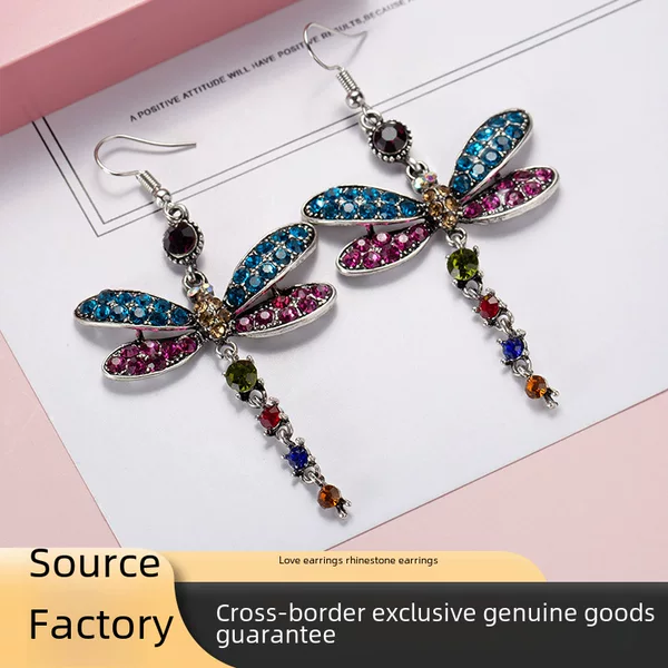 Cross-Border Dragonfly Earrings, Cute Design Creative Accessories, Women's Earrings, Jewelry Accessories, Fashion Wholesale