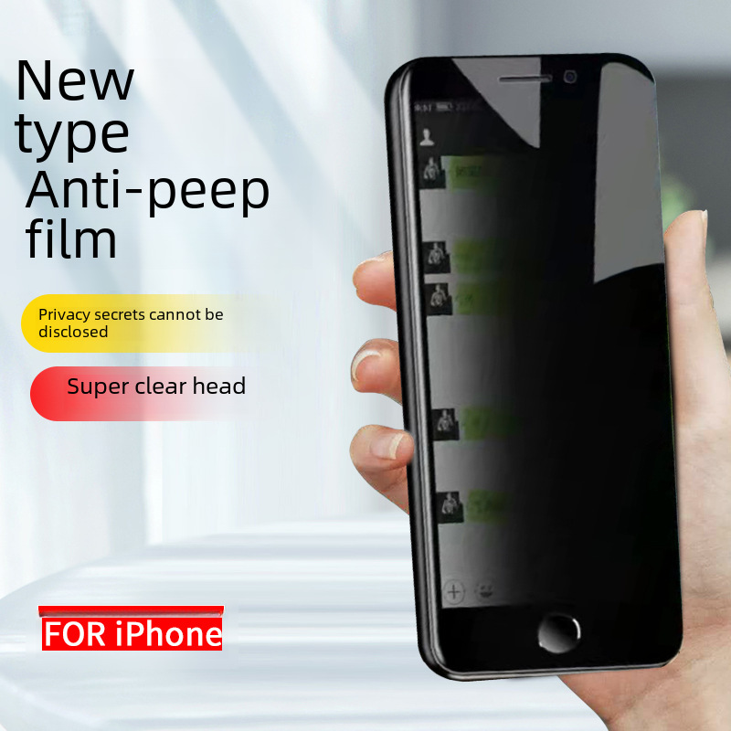 Suitable for Apple 15PRO High-Transparency Anti-Spy Tempered Glass Film iPhone 14/XMSAX Full Screen Phone Anti-Spy Film