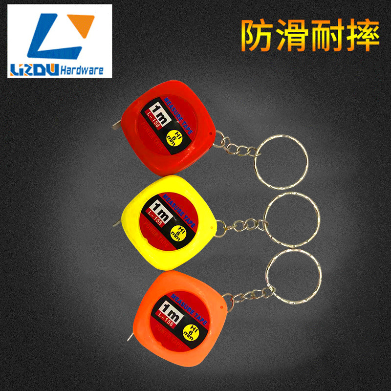 Portable Mini Key buckle 1 m Steel tape Gift feet Small tape Accuracy wear-resisting TaoBao gift wholesale
