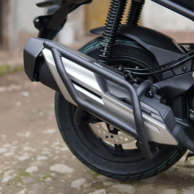 anti-fall bumper modified accessories carbon – Motorcycle bumper - black-carbon-steel-exhaust-lever