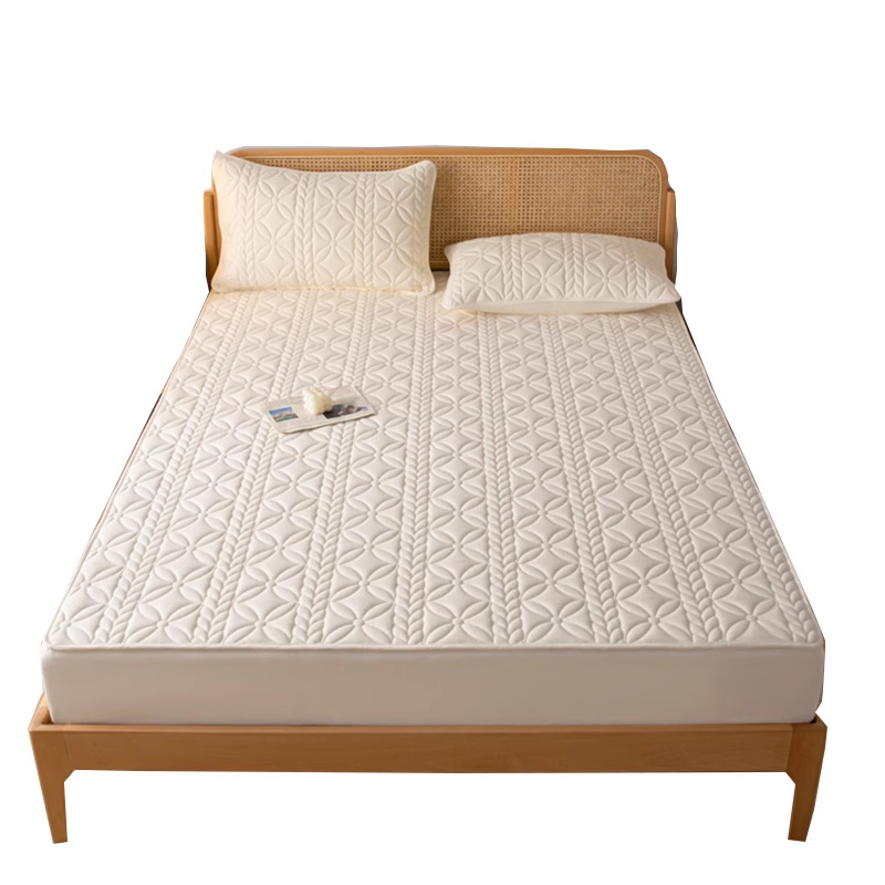 Sombrilla de cama impermeable con aislamiento de orina engrosada de una sola pieza, funda protectora de colchón Simmons, funda de cama todo incluido 2024 nuevas estaciones universales