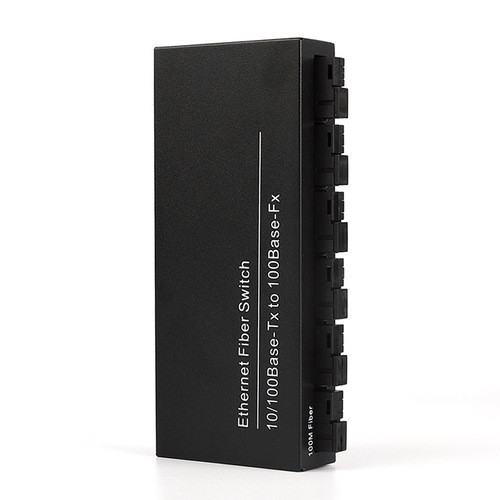 A 100Mbps 6G 2T Ethernet switch, single-mode single-fiber fiber optic transmitter/receiver for video surveillance, one unit of photoelectric converter.