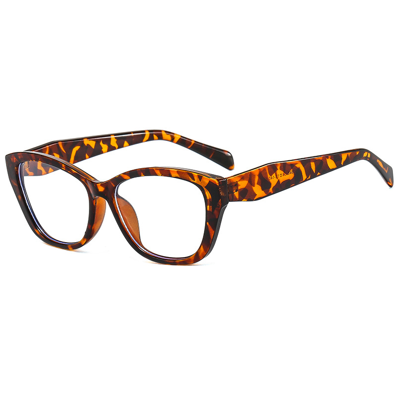 New fashionable anti-blue light frame glasses Xiaohongshu same style glasses personalized street photography flat mirror wholesale cross mirror