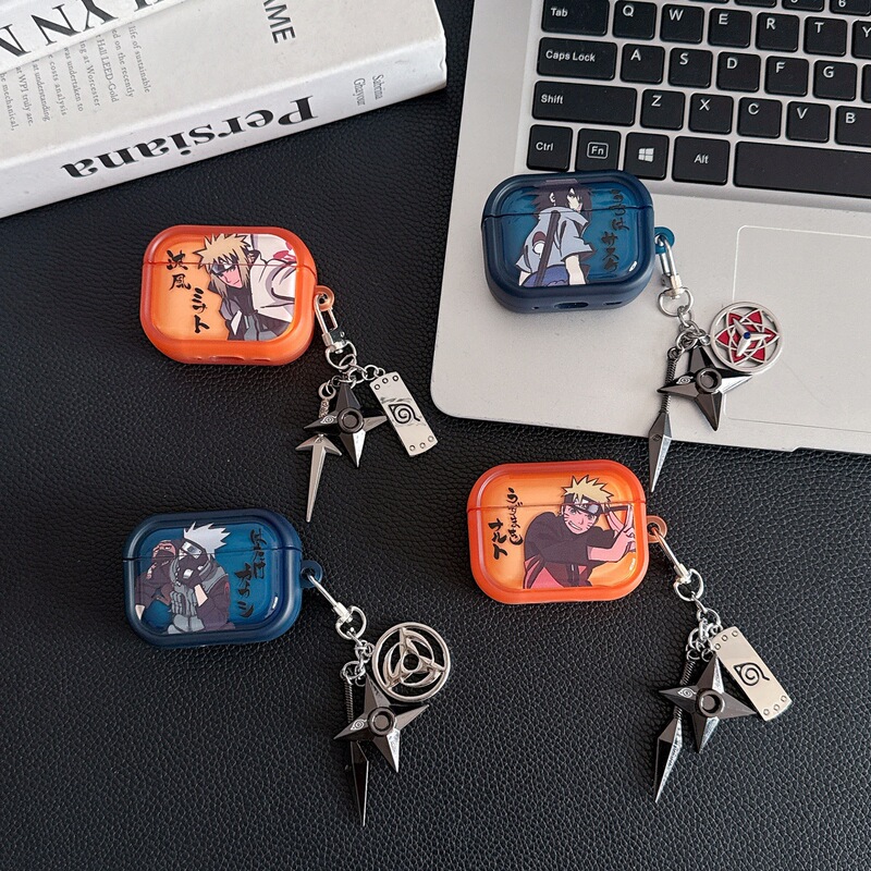 Naruto-Themed Protective Case for AirPods 4, Compatible with Apple 2/3 Generation Earphones, AirPods Pro 3 Protective Case, Trendy Photo Frame Design