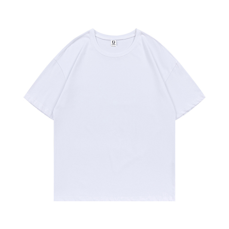 230g de peso pesado, talla europea, herramientas de manga corta, ropa de trabajo, ropa de trabajo, camisa publicitaria, camiseta de algodón con cuello redondo, logotipo impreso personalizado