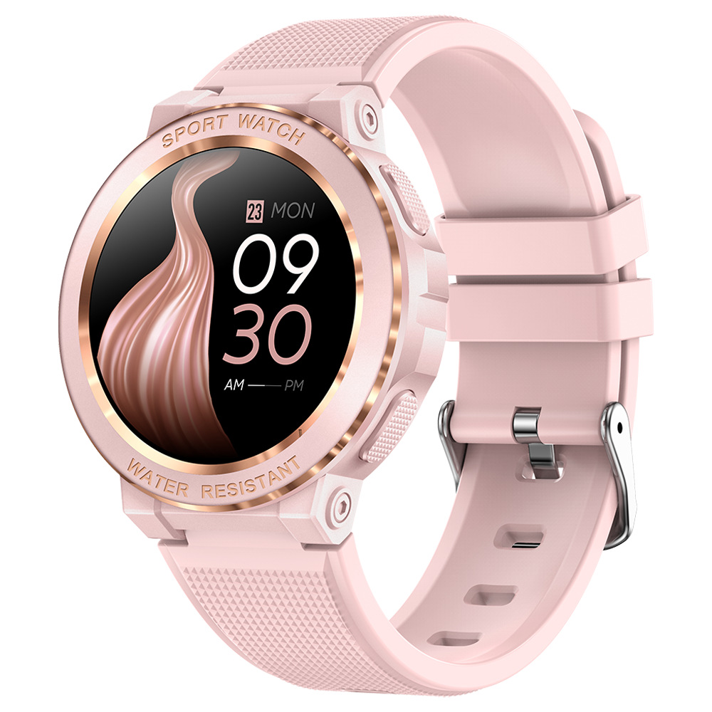 Cross-Border Mk60 Women's Smart Watch Bluetooth Call Music Waterproof Sports Round Screen Pedometer Heart Rate Blood Pressure Blood Oxygen