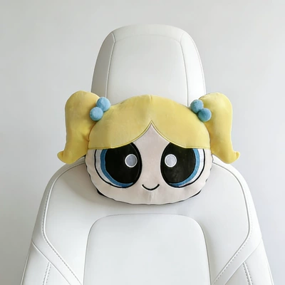 Seat cushion, seat cover: Girls Cute Girls Seat Cushion - the-powerpuff-girls-a-bubble-headrest