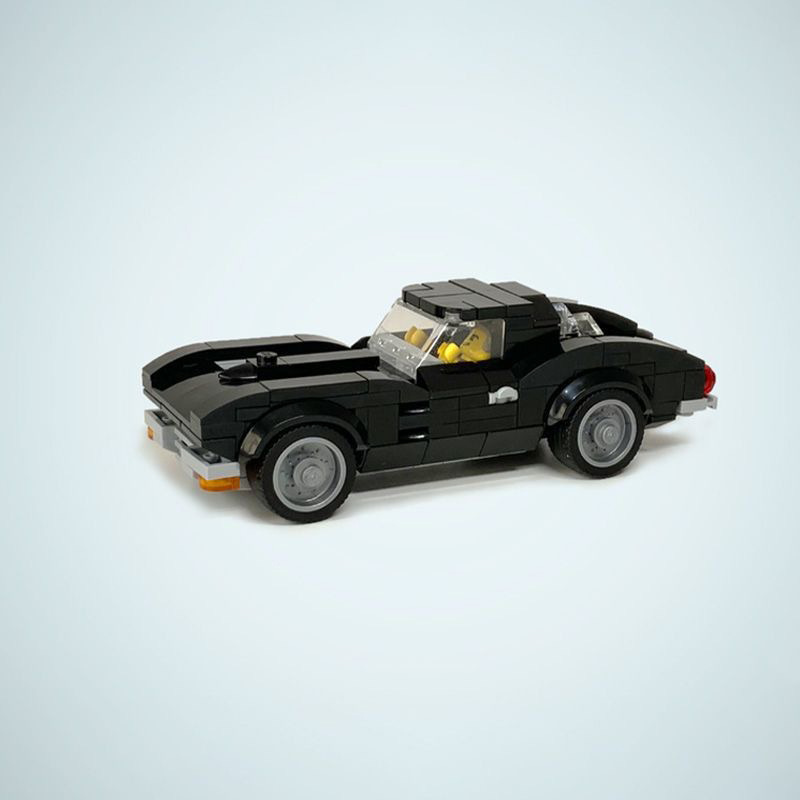 Small Particle Building Blocks Moc-74952 Are Compatible with Lego 1963 Chevrolet Corvette Sports Car Assembly Set Small Particle Building Blocks Moc-74952 Are Compatible with Lego 1963 Chevrolet Corvette Sports Car Assembly Set