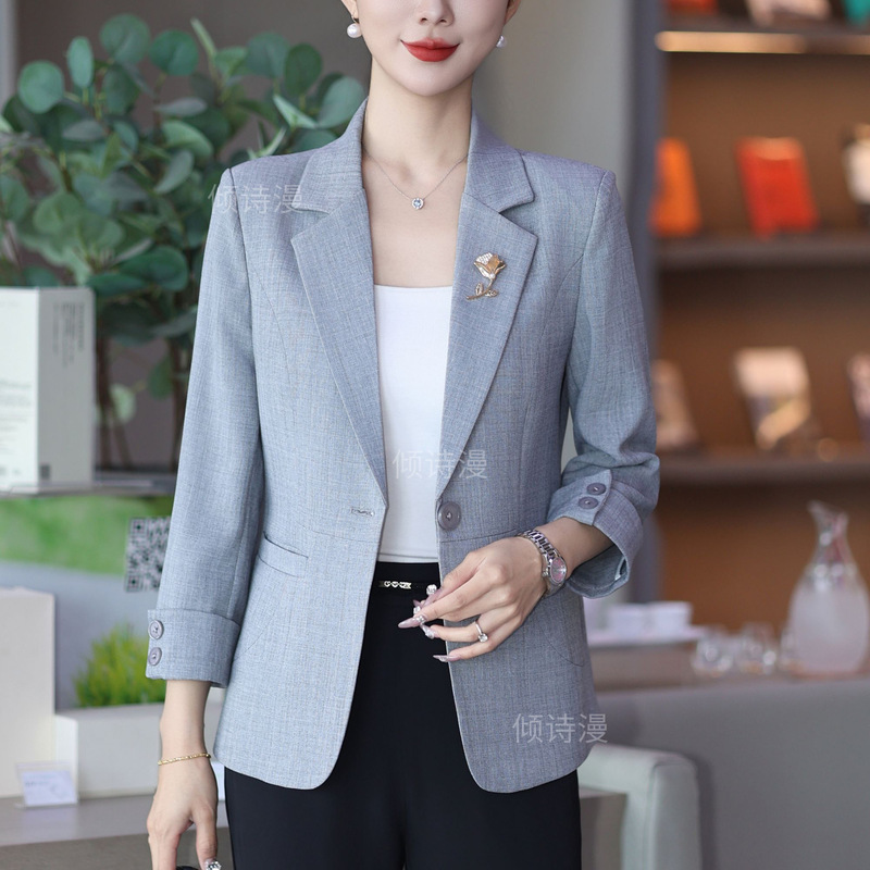 2025春夏新款设计感时尚气质西装女洋气显瘦遮肉休闲小西服2988|undefined