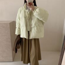 2025冬季白鸭绒羽绒服女短款小个子宽松简约韩版加厚保暖外套潮流