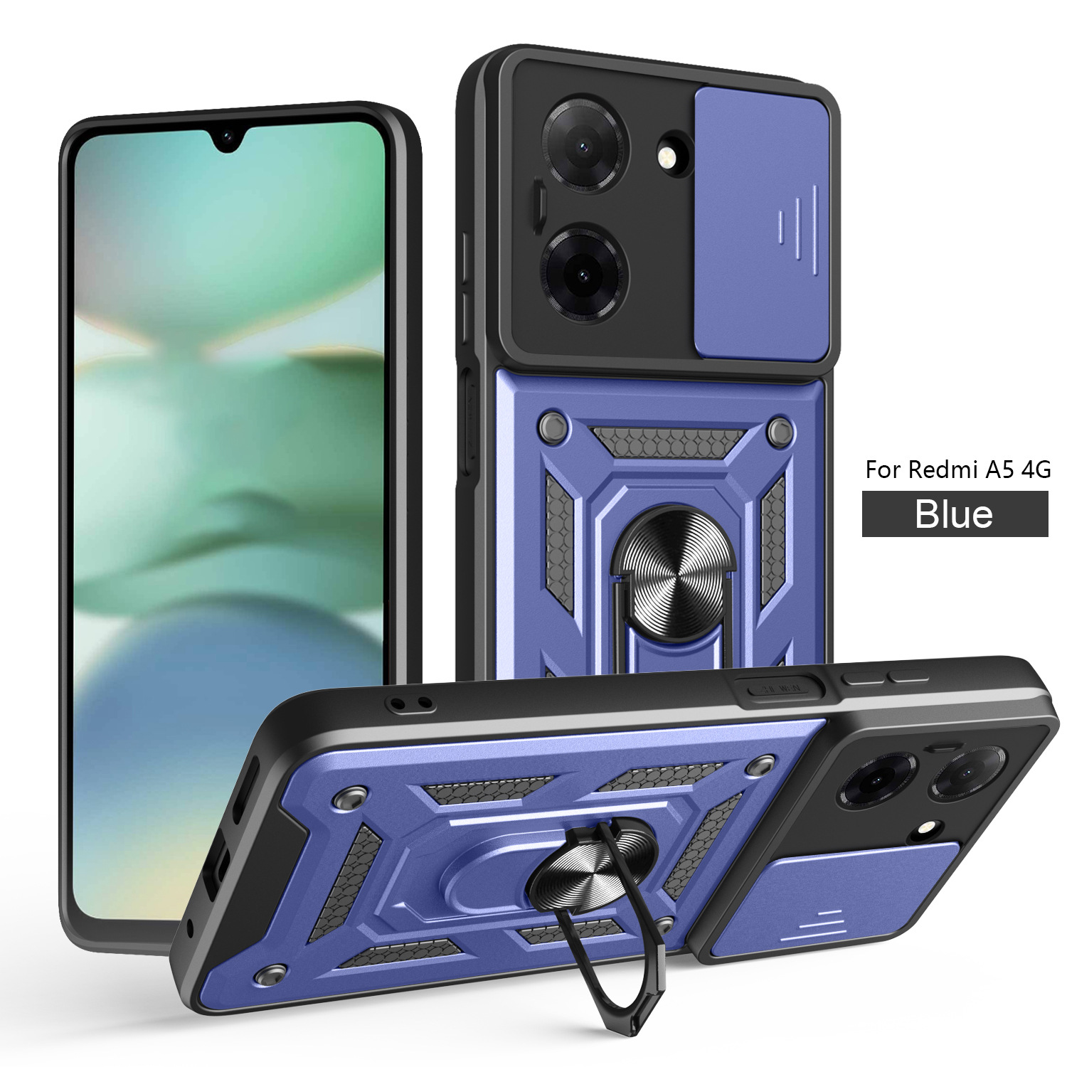 Adecuado para RM A5 171MM funda para teléfono móvil 173MM funda protectora anti-caída POCO C71 ventana corrediza dos en uno image 9