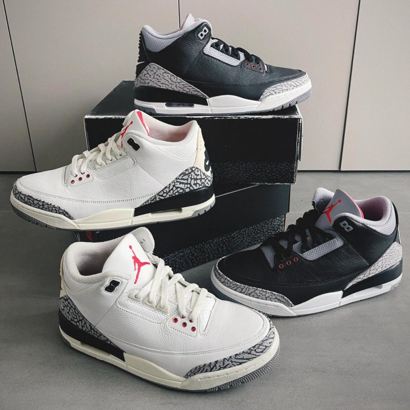 Putian Shoes Aj3 Men's Shoes Mid-Top Retro Basketball Shoes for Men and Women Joe San Pure Original Cross-Border Casual Versatile 2025 New Style