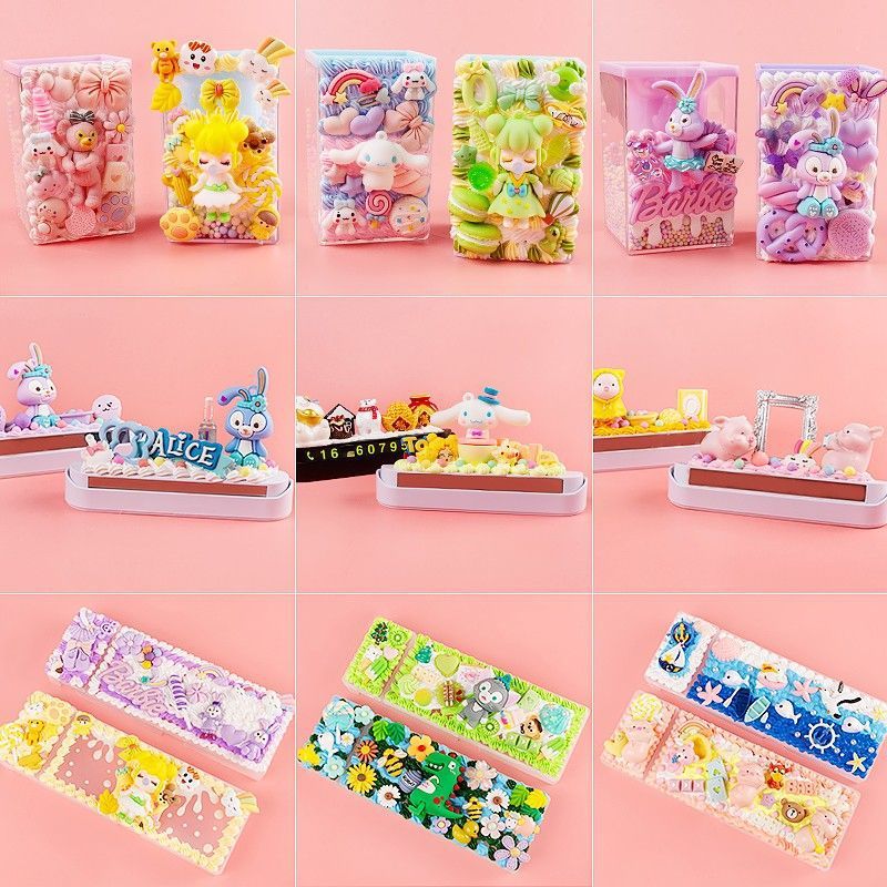 38色の擬似クリームゴム50mlの組み合わせでdiy自作の携帯ケースの筆筒のヘアピンの部品を包装して卸売りします。|undefined