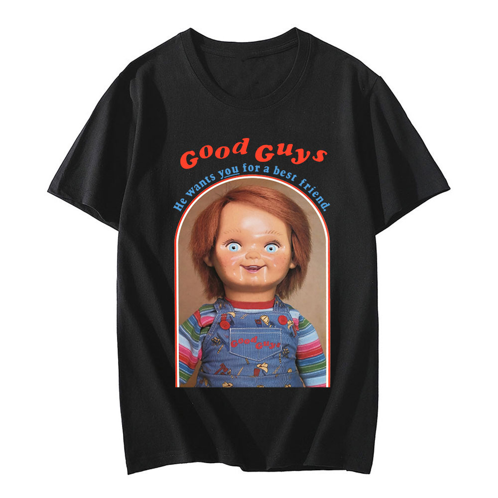 New Chucky Cotton T-Shirts Anime Graphic Print Men Women Fashion