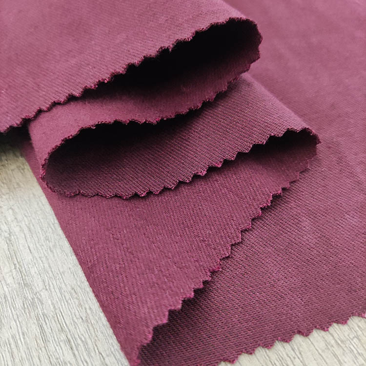Mayorista de alta elasticidad transpirable suave algodón twill spandex mezcla de bambú tela