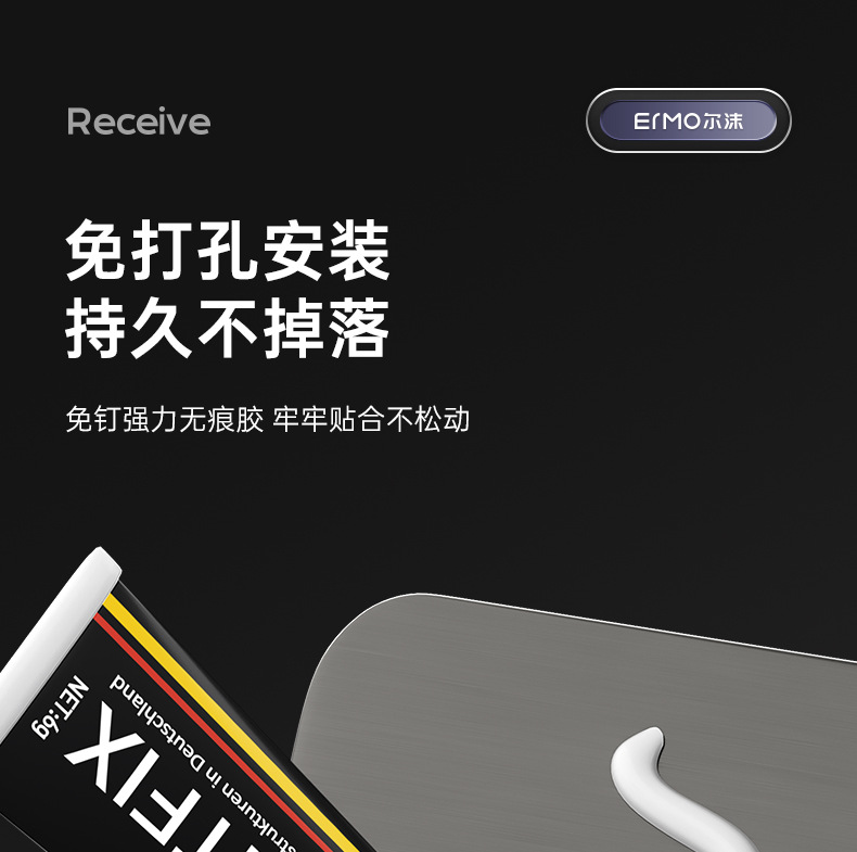 【中國直郵】吹風機架 免打孔 浴室置物架 廁所吹風放置架 壁風筒掛架 槍灰