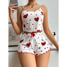 K 50237 Heart Print Women's Loungewear ���Εr��Ůʿ�Ҿӷ�