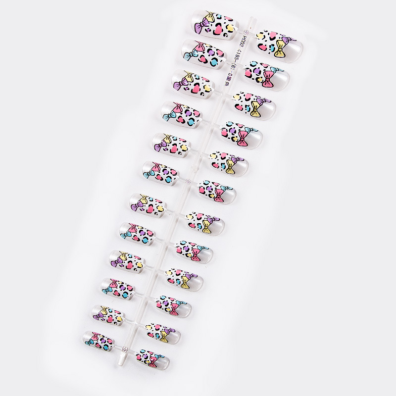 Concubina clavo falso clavo pieza multi-COLOR DE LA Media Luna Francés patrón de dibujos animados arte de uñas pieza desgaste