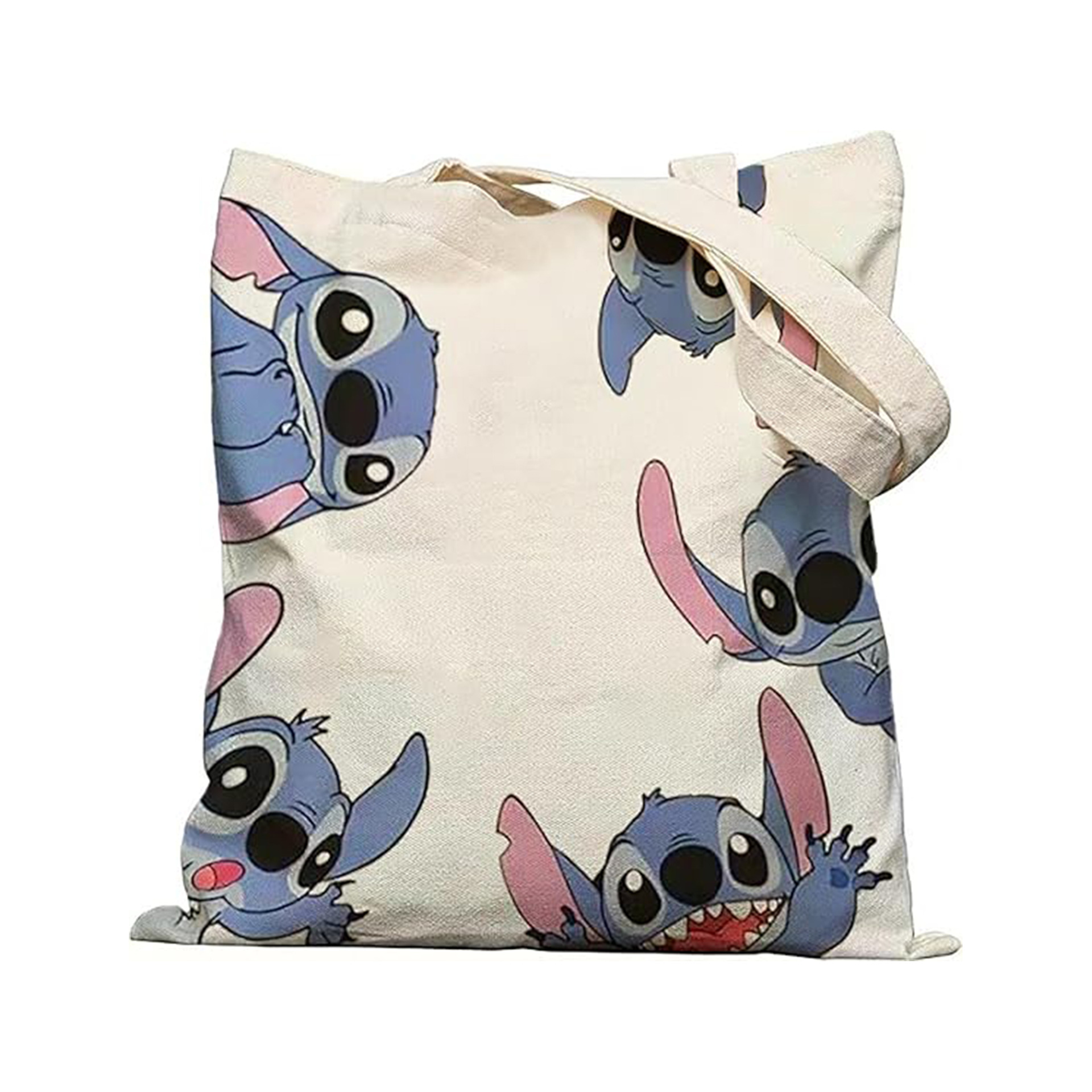 Transfronterizos Amazon caricatura animada bolsas de lona bolsas de hombro bolsas plegables bolsas de tela impresas pueden almacenarse