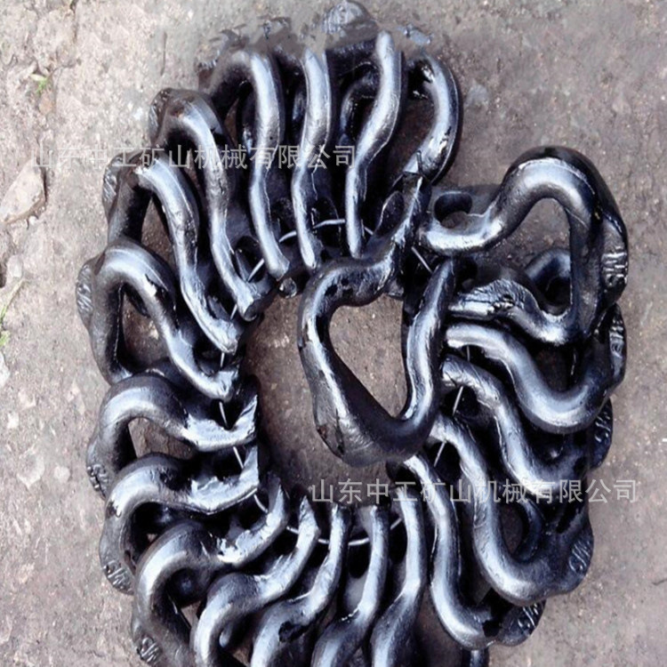 矿用连接环开口式接链环18x64?双孔开口式扁平接链环钢制高强度
