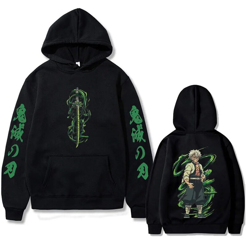 Anime Demon Slayer Wind Hashira Shinazugawa Sanmi Graphic Hoodie Men Women Cartoon