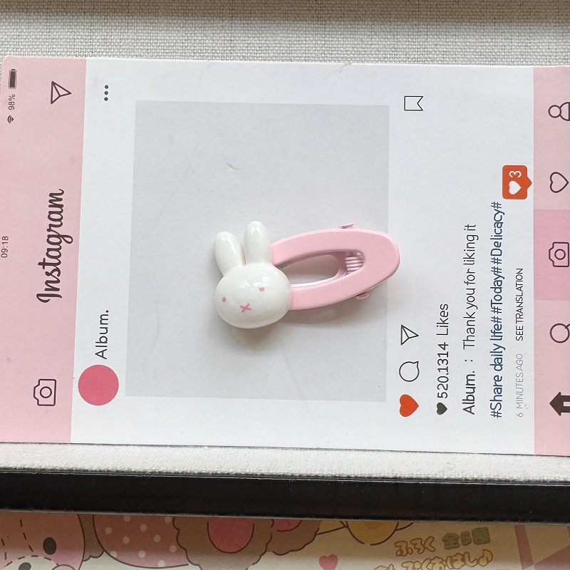 토끼 핑크