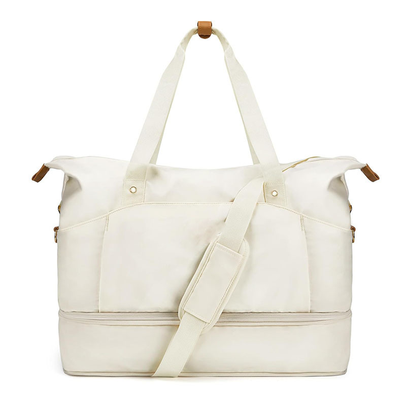Nueva bolsa de fin de semana expandible de mujer bolsa de viaje bolsa de viaje bolsa de noche con zapato compartimiento adecuado para viajar