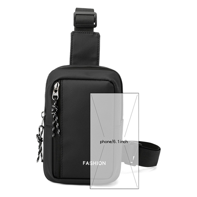 Large Capacity Simple Versatile Chest Bag Men's New Trendy Cross-Body Shoulder Bag Outing Casual Travel Bag Women's Wholesale