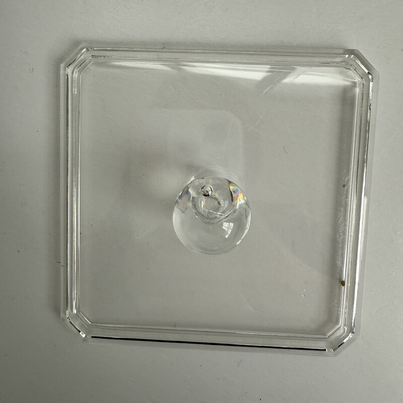 アクリル正方形綿棒綿棒収納ボックス透明プラスチック化粧テーブル収納単層積み重ね可能カバー付き|undefined