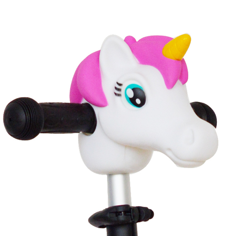 Suministro transfronterizo de accesorios de cochecito para niños scooter dibujos animados lindo cabeza de animal decoración bicicleta anticolisión casco