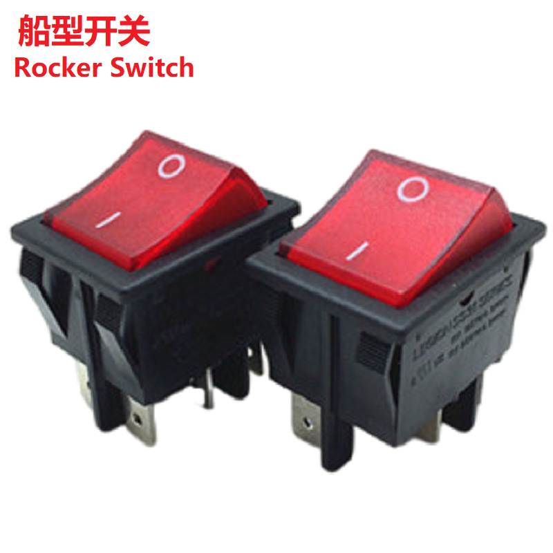 带灯船型开关正方形32*25  带灯翘板开关32mm*25mm  带灯船形开关