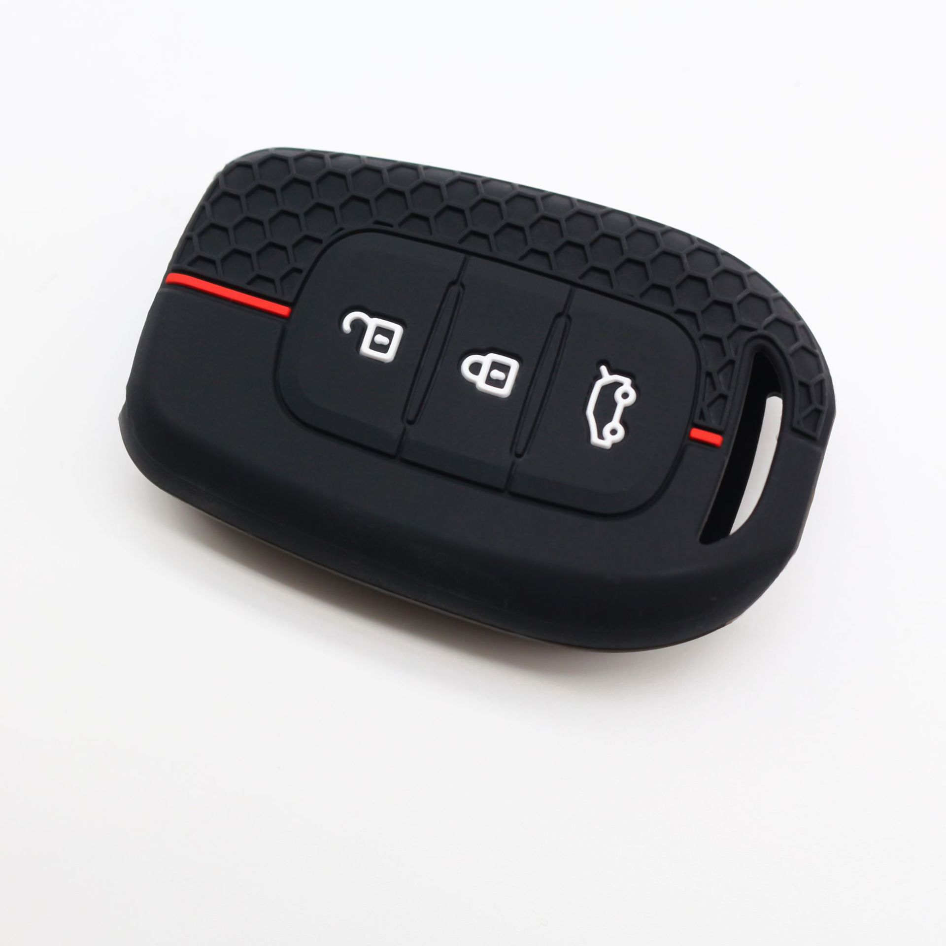 Cross-border applicable Renault Coreau Folding 3-key Hollow Silicone Key Case Corega Honeycomb Key Case