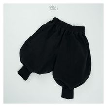 涵曦儿童休闲裤2024新款男女童宽松灯笼裤宝宝黑色束脚长裤百搭潮