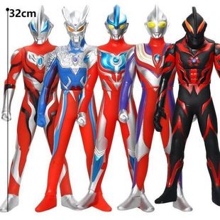 Full Set of Aote Soft Plastic Doll Superman Monster Boy Toy Tyrodiaga Objede Model