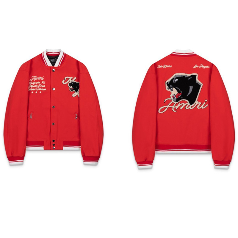 Versión correcta JBAMIRI hueso bordado impresión piloto chaqueta casual de los hombres y las mujeres uniforme béisbol invierno