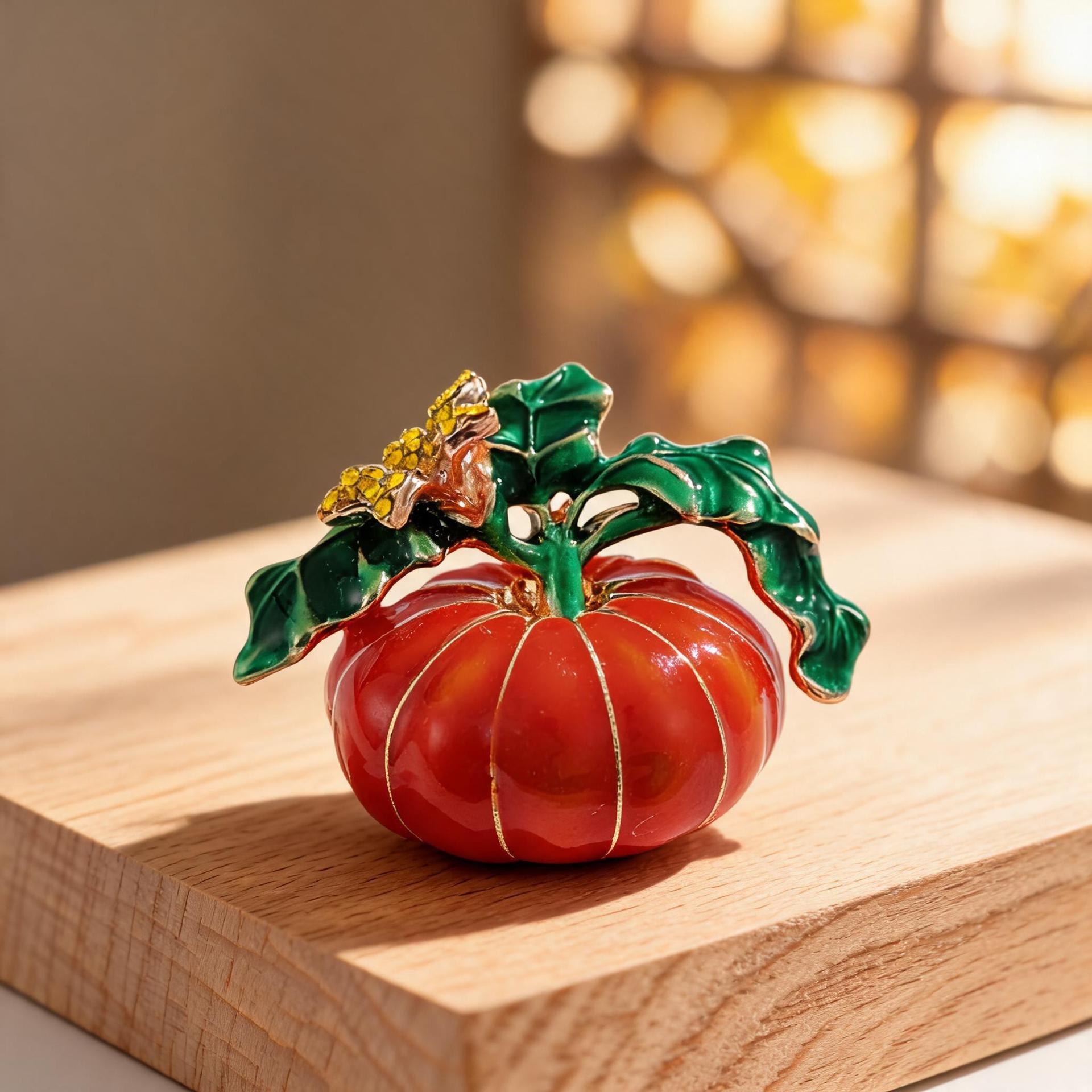 Pumpkin-Themed Brooch with Exquisite Enamel Painting, High-End and Elegant Halloween Accessory with Creative Holiday Flair