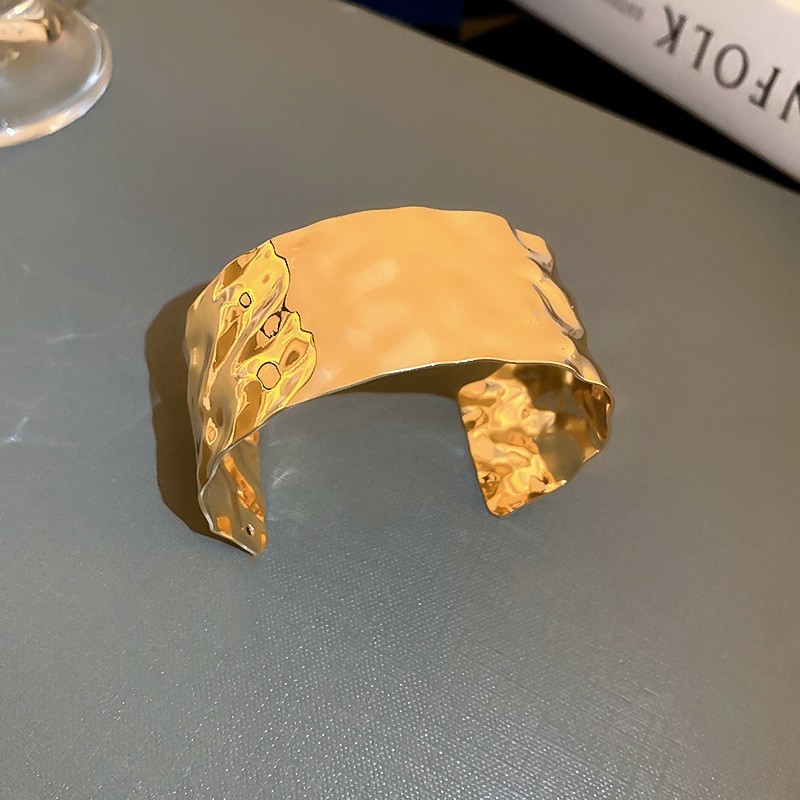 欧美多层铁线开口手镯时尚百搭夸张高级感手环个性设计感小众手饰|undefined