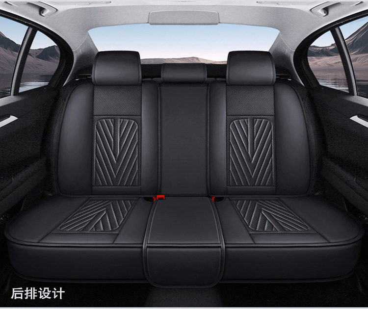 Car Seat Cushion, Universal for All Seasons, Perforated Nappa Leather, Full Coverage for Five Seats, Seat Cover, Amazon Wholesale