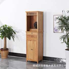 实木佛龛新中式立柜小型神台柜 家用现代佛柜神龛供奉台 收纳柜