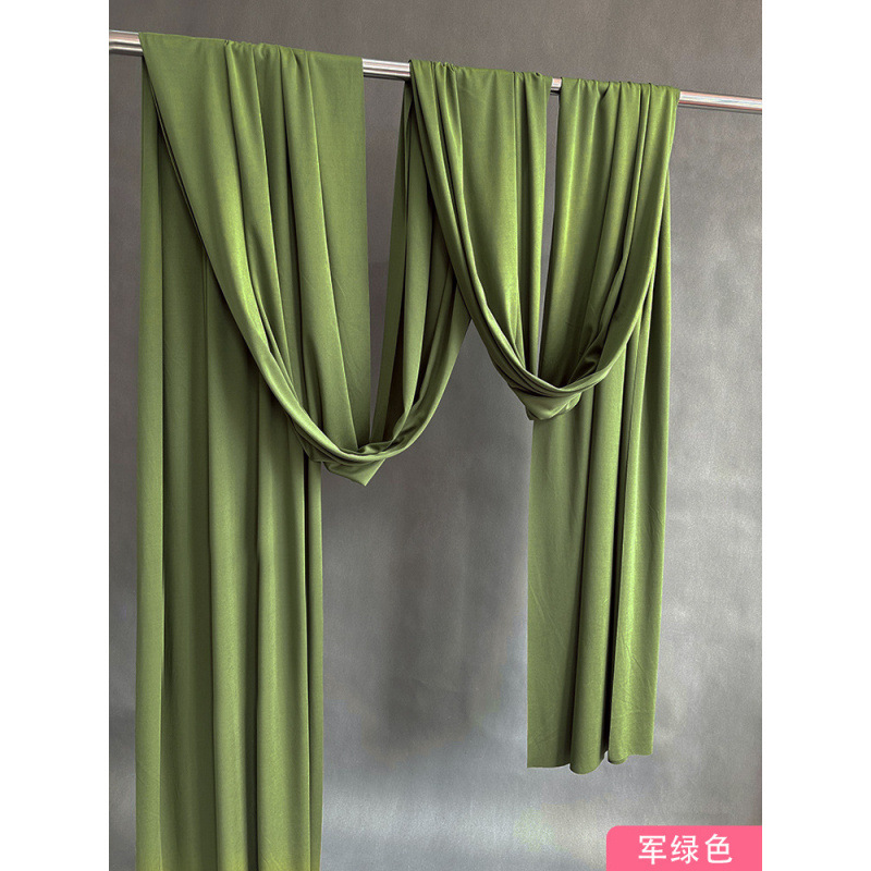 Techo de la boda cortina de seda de leche tela elástica decoración azul cortina de fondo de la sala de bodas coreana