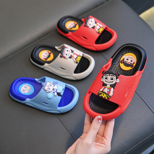 Children's summer slippers for boys indoor, non-slip slide