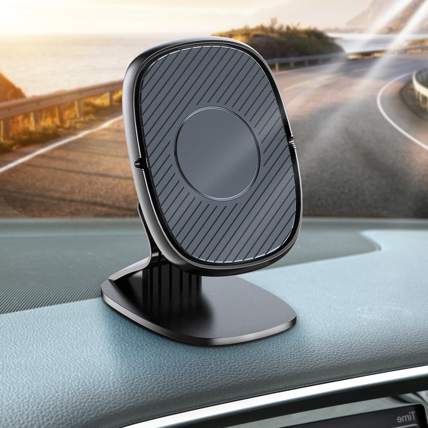 Magnetic suction car bracket 360-degree three-dimensional rotation car magnetic suction mobile phone bracket center console navigation bracket manufacturer