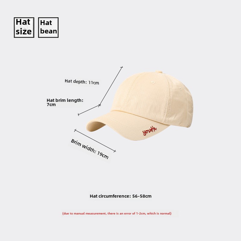 Beige Cap Donna Primavera e Autunno Viso Piccolo Berretto da Baseball Stile Giapponese Morbido Top Estate Tutto-fiammifero Cappello Instagram Stile Trendy Marchio Uomo_voghion.com