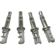 3.5立体6.0*24.5MM DC公头 三极白胶镀镍音频插头3.5MM耳机线